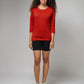 Women's Basic Red Full Sleeves T-Shirt