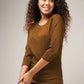 Women's Basic Beige Full Sleeves T-Shirt