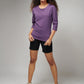 Women's Basic Light Purple Full Sleeves T-Shirt
