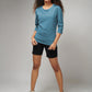 Women's Basic Sky Blue Full Sleeves T-Shirt