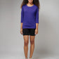 Women's Basic Royal Blue Full Sleeves T-Shirt