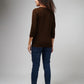 Women's Basic Brown Full Sleeves T-Shirt