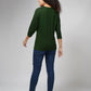 Women's Basic Olive Green Full Sleeves T-Shirt