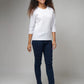 Women's Basic White Full Sleeves T-Shirt