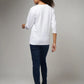 Women's Basic White Full Sleeves T-Shirt