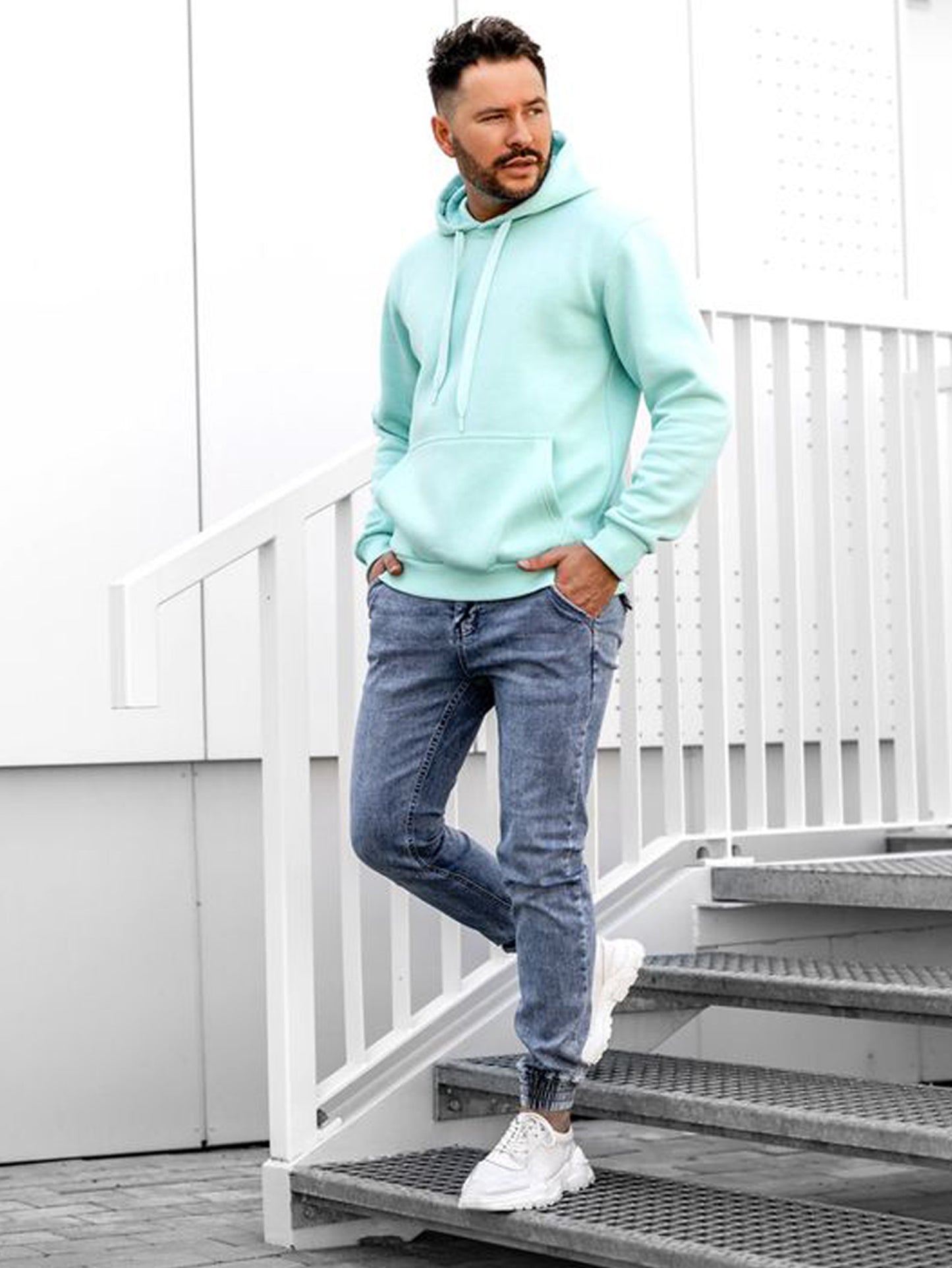 Basic Sky Blue Hoodie