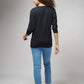 Women's Basic Black Full Sleeves T-Shirt