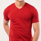 Basic V-Neck T-Shirt Red