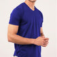 Basic V-Neck T-Shirt Royal Blue