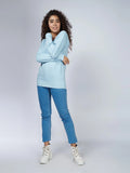 Women's Basic Sky Blue Sweatshirt