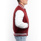 Men's Maroon Baseball Jacket