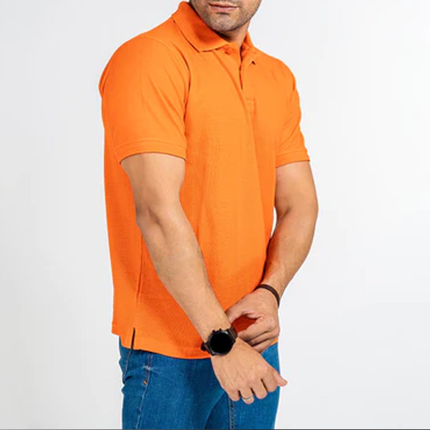 Men's Orange Polo T-Shirt