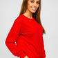 Women's Basic Red Sweatshirt