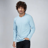 Basic Sky Blue Full Sleeves T-Shirt