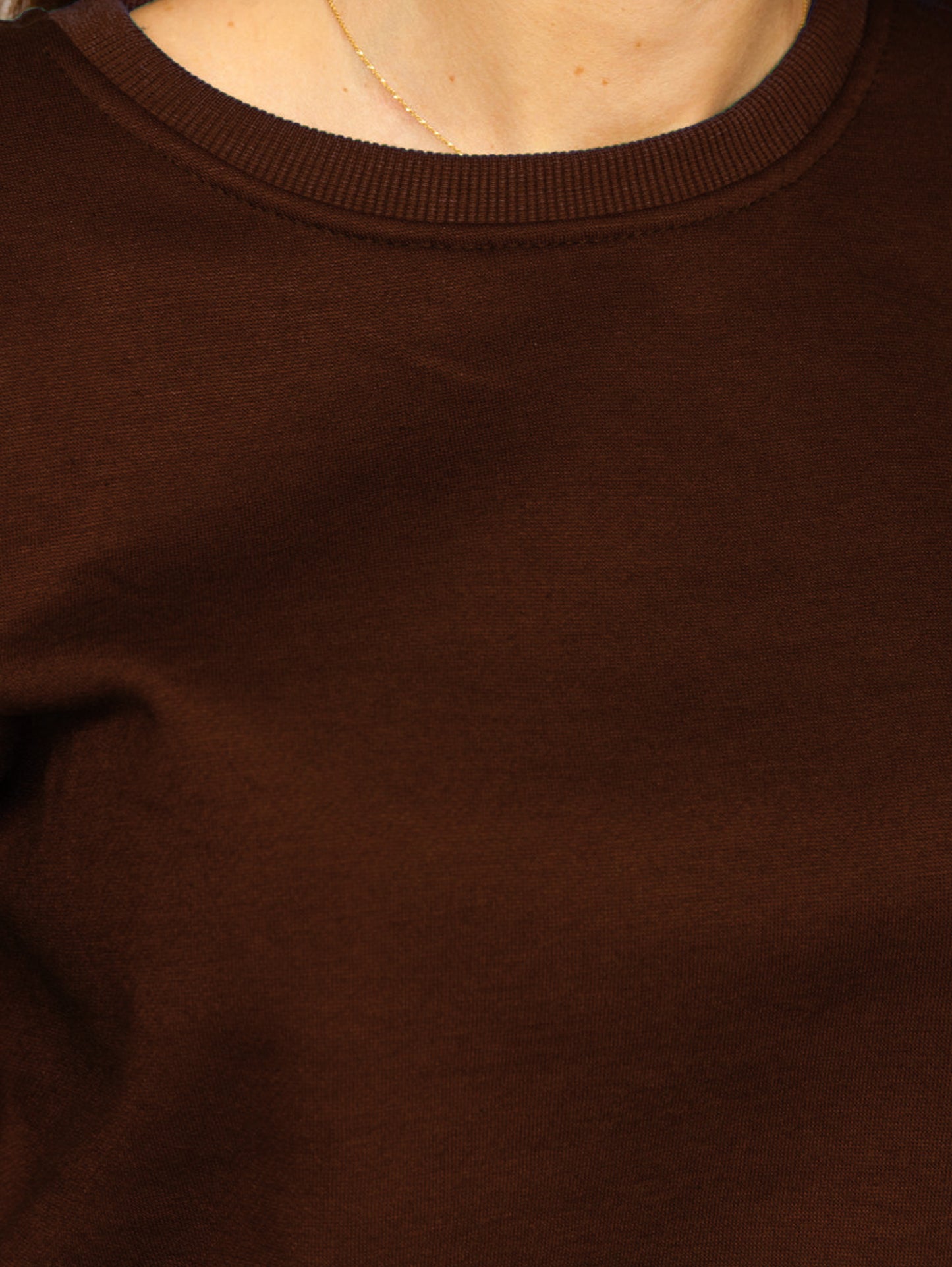Women's Basic Brown Sweatshirt