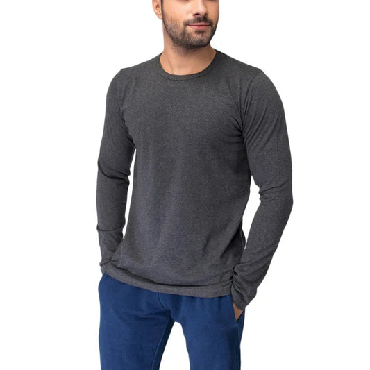 Basic Charcoal Full Sleeves T-Shirt