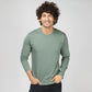 Basic Steel Gray Full Sleeves T-Shirt