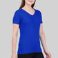 Basic Royal Blue V-Neck T-Shirt