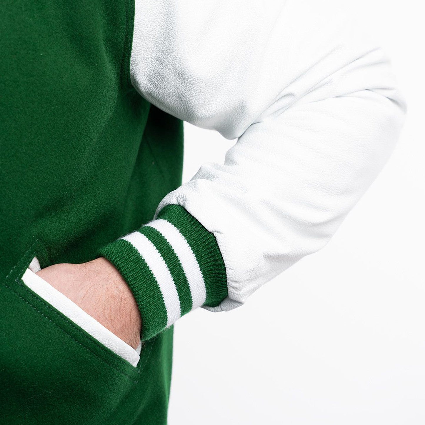 Men's Green Baseball Jacket