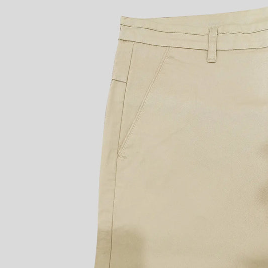 Slim Fit Camel Brown Cotton Chino Pants