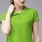 Women's Parrot Green Polo Shirt