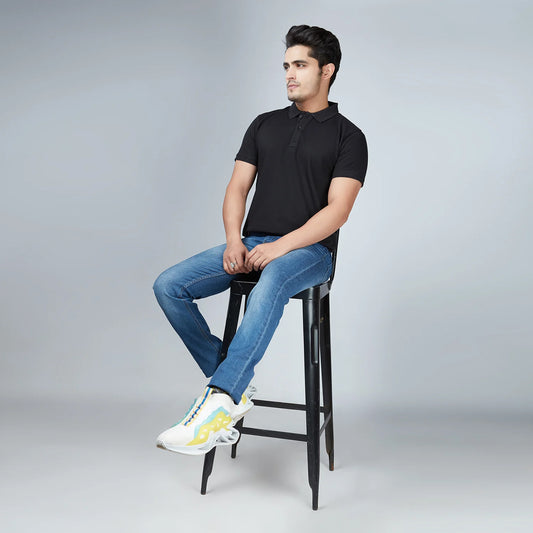 Men's Black Polo T-Shirt