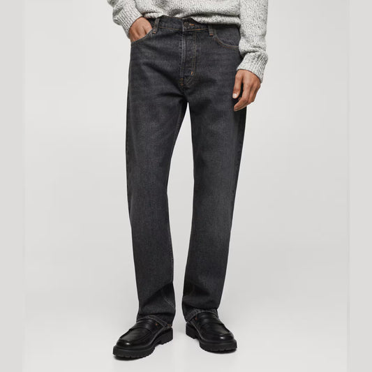 Men's Charcoal Black Denim Jeans