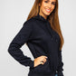 Basic Women's Navy Blue Hoodie