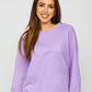 Women's Basic Light Purple Sweatshirt