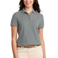 Women's Steel Gray Polo Shirt