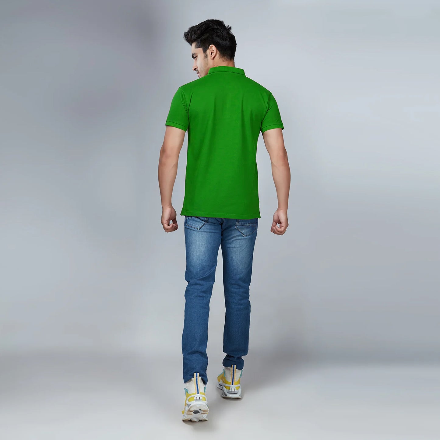 Men's Parrot Green Polo T-Shirt