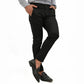 Slim Fit Black Cotton Chino Pants