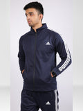 Men's Adidas 3 Strip Navy Blue Tracksuit