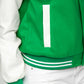 Women's Green Baseball Jacket