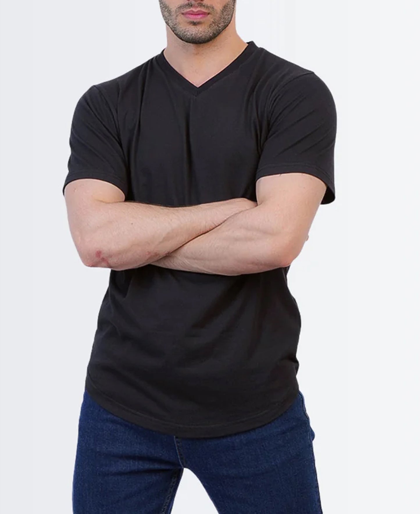 Basic V-Neck T-Shirt Black