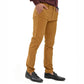 Slim Fit Musturd Cotton Chino Pants