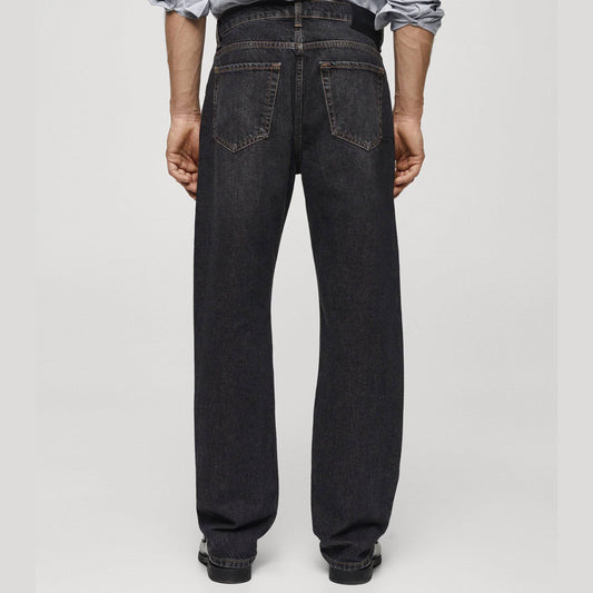 Men's Charcoal Black Denim Jeans