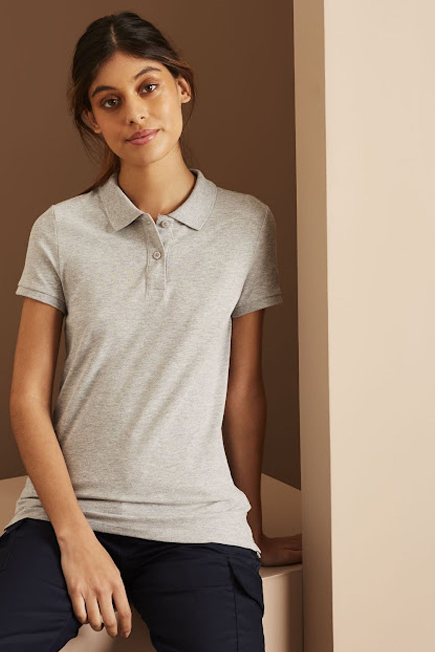 Women's Haider Gray Polo Shirt