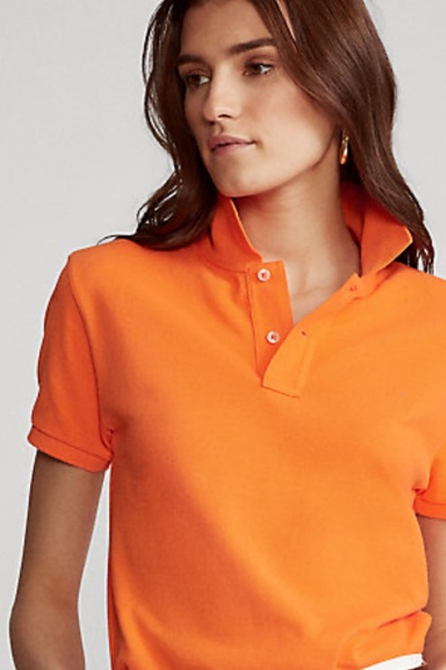 Women's Orange Polo Shirt