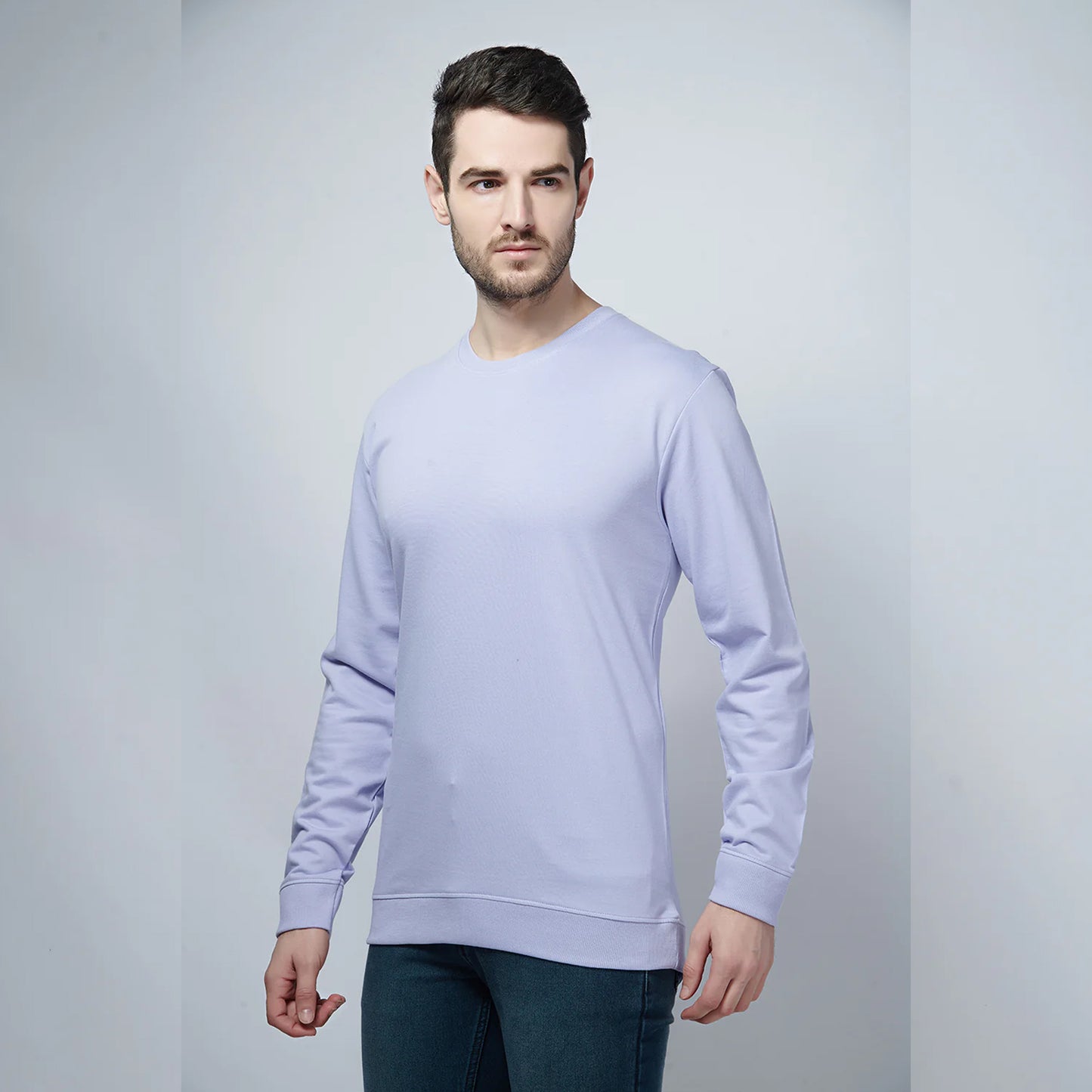 Basic Light Purple Sweatshirt