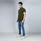 Men's Army Green Polo T-Shirt
