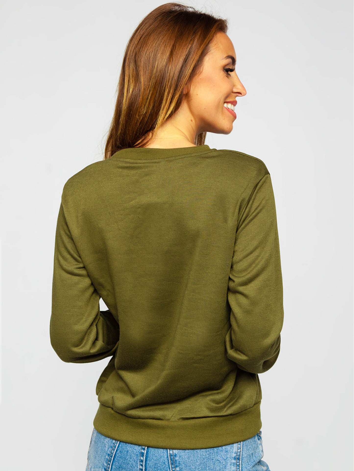 Women's Army Green Sweatshirt
