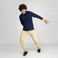 Basic Navy Blue Full Sleeves T-Shirt