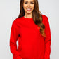 Women's Basic Red Sweatshirt