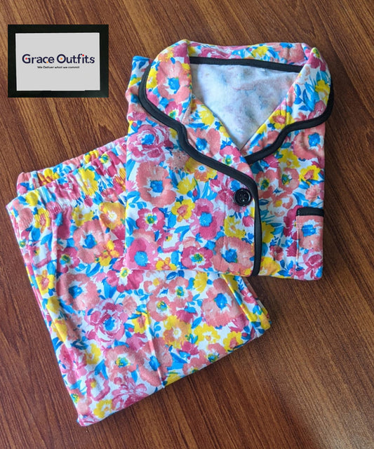 Women's Night Suit Pink Shade