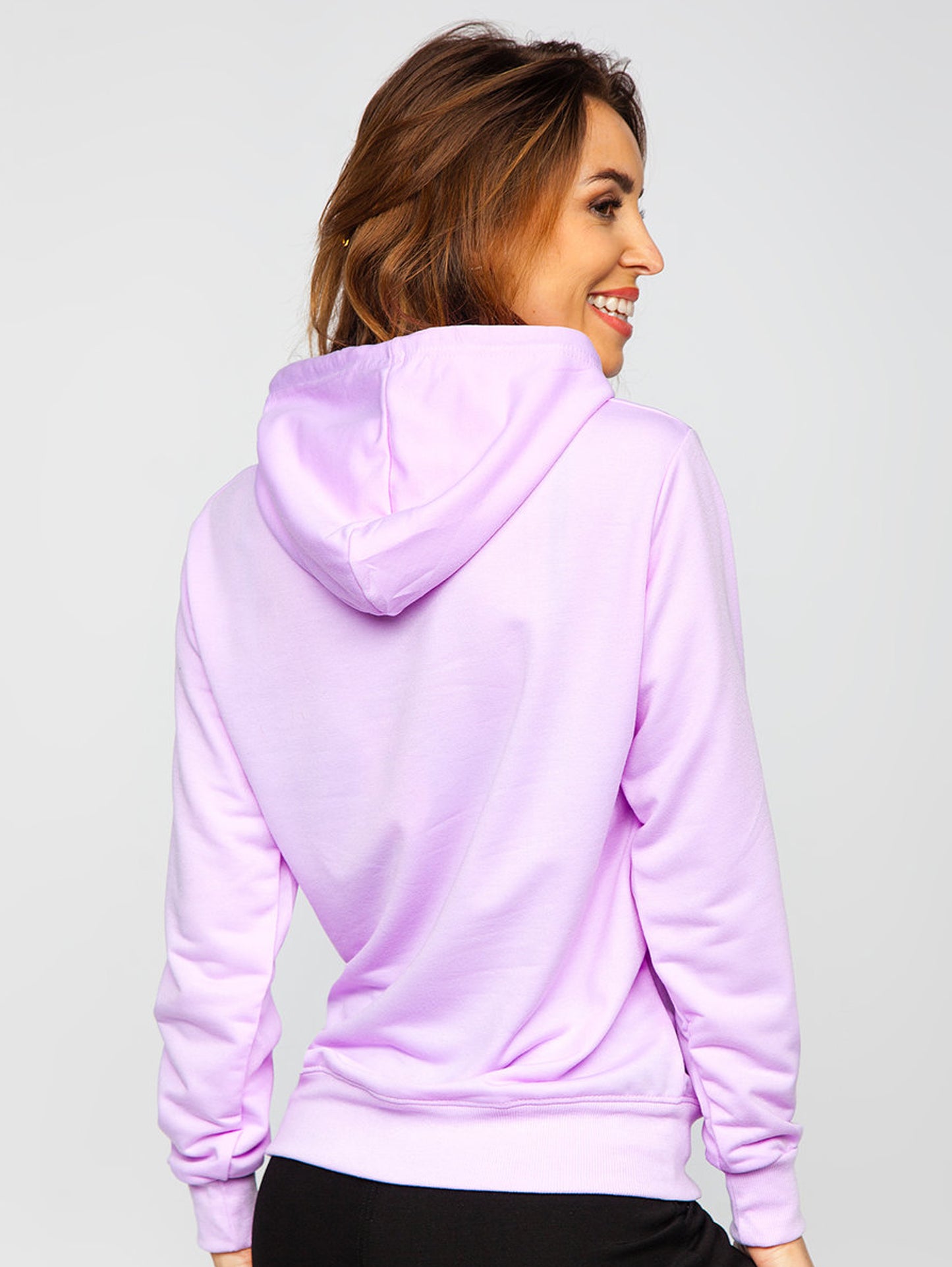 Basic Women's Light Purple Hoodie