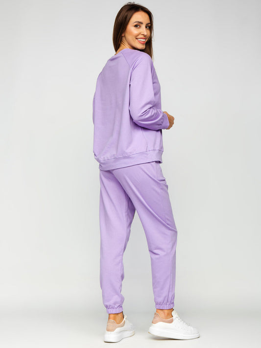 Women's Basic Light Purple Sweatshirt