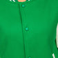 Women's Green Baseball Jacket