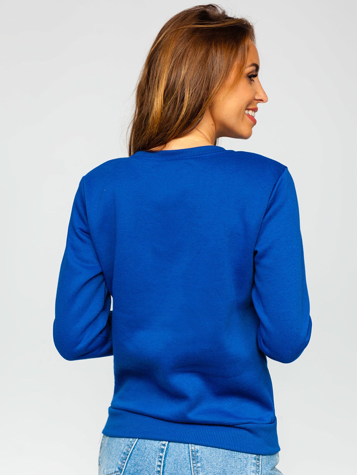 Women's Basic Royal Blue Sweatshirt