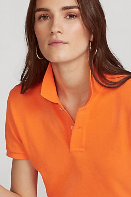 Women's Orange Polo Shirt